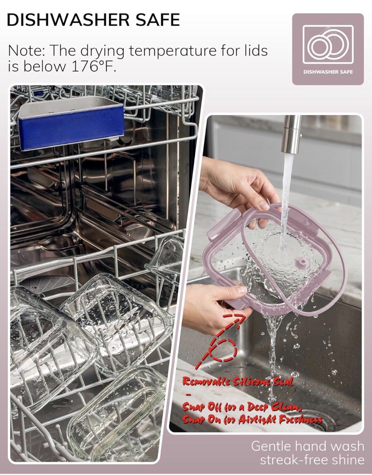 Glass Food Storage Containers Set Oven Microwave Safe Airtight Lids Meal Prep US