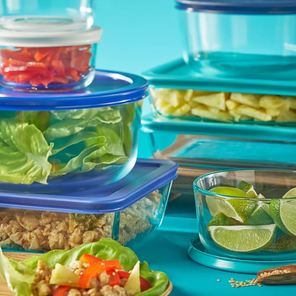Pure Pyrex 18-piece Glass Food Storage Set