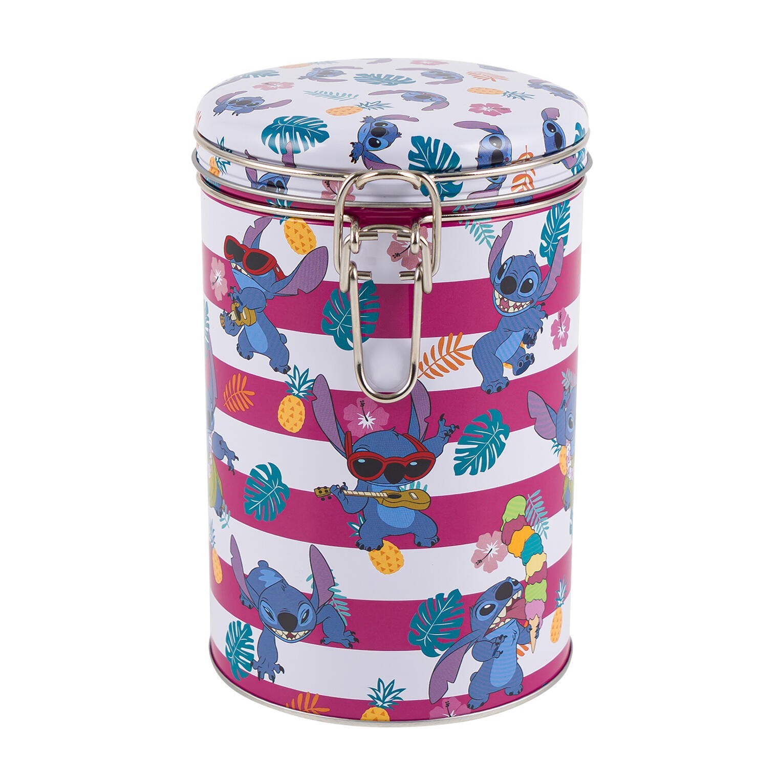 Disney Stitch Round Lock Top Canister