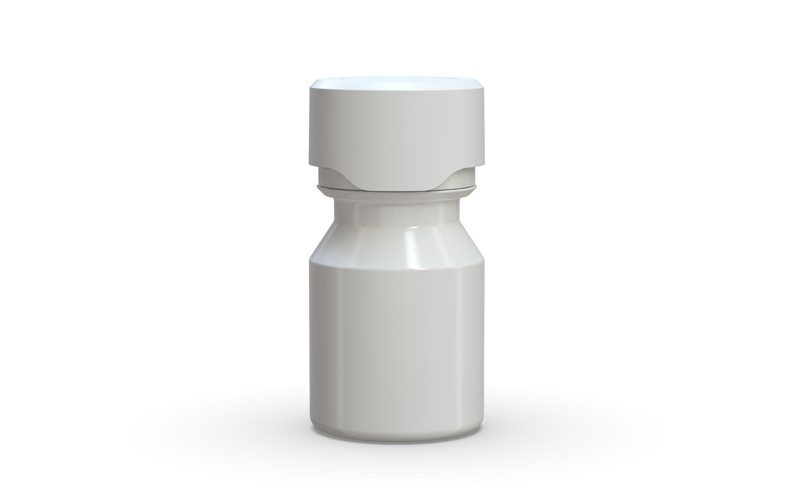 CHUBBY GORILLA 30ML STUBBY AVIATOR SHOT BOTTLES (5pack) WHITE BOTTLE/WHITE LID