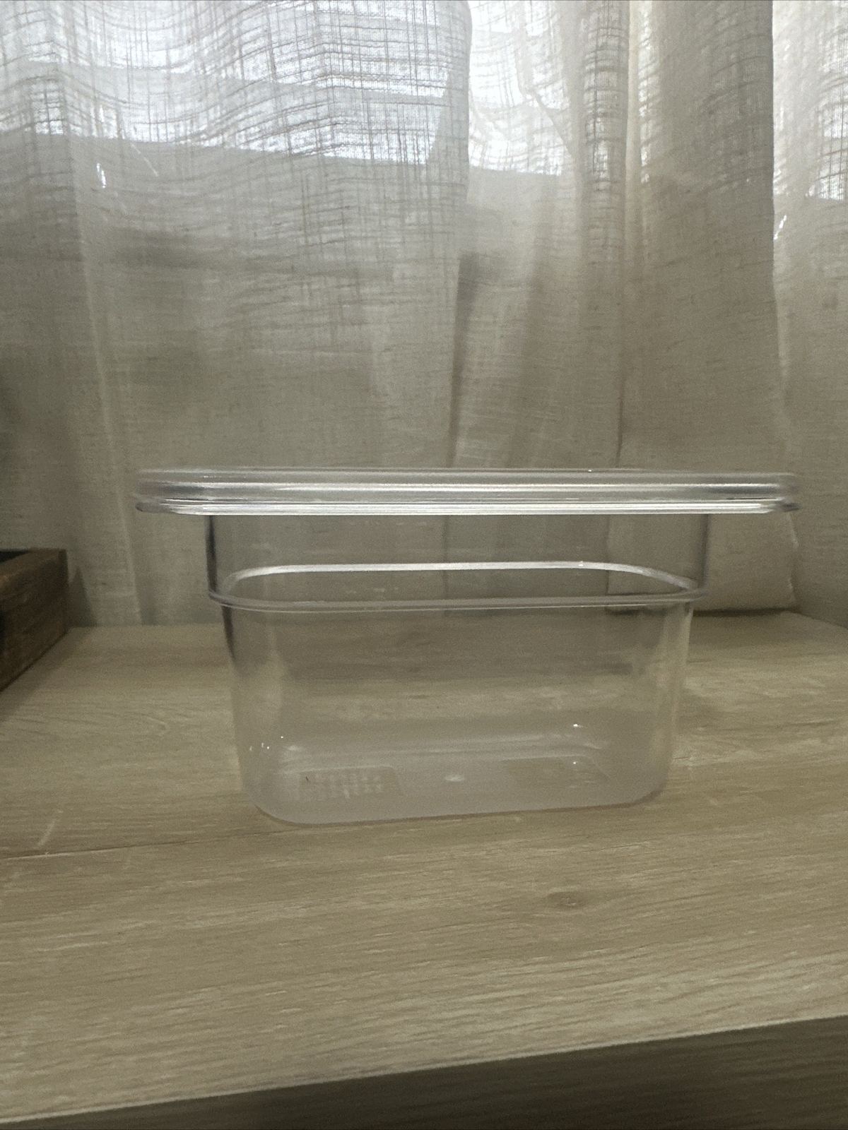BIEAMA 6 Pack Food Pans With Lids 1/9 Size 4” DeepCommercial Food Storage. clear