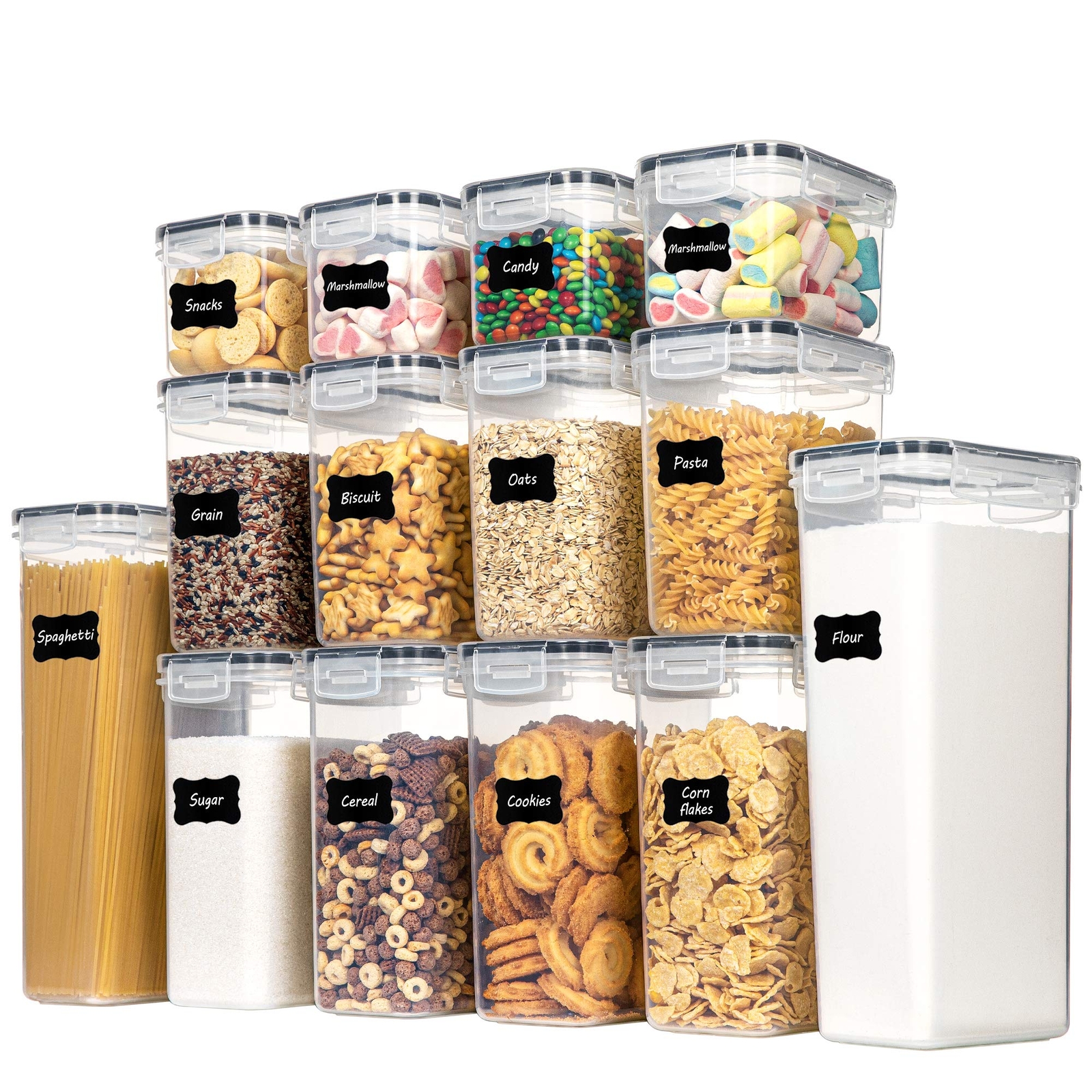Airtight Food Storage Containers Set 14 Pcs Kitchen Storage Containers With Lids