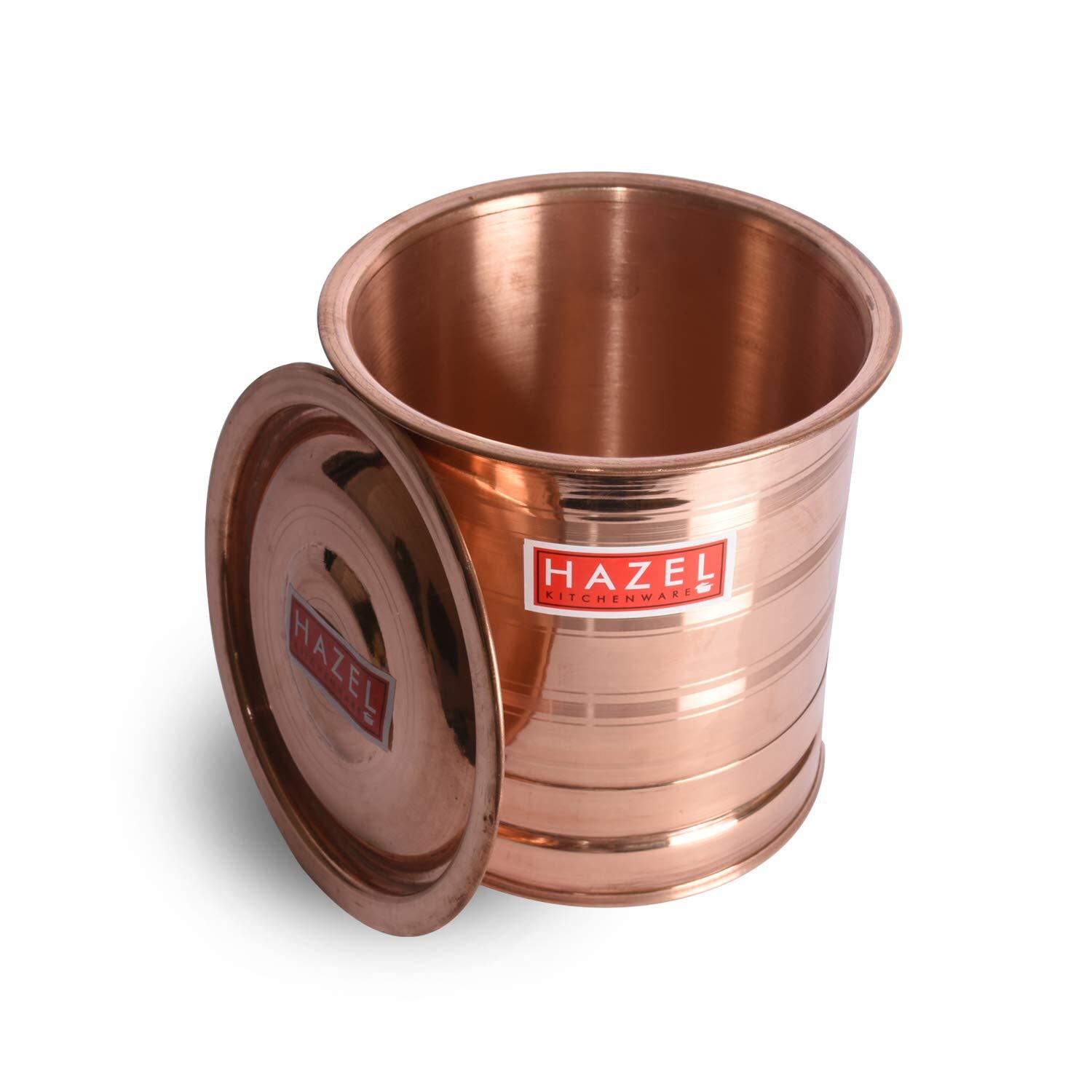 Copper Water Storage Tank Pawali, 3 litres Copper Drinkware