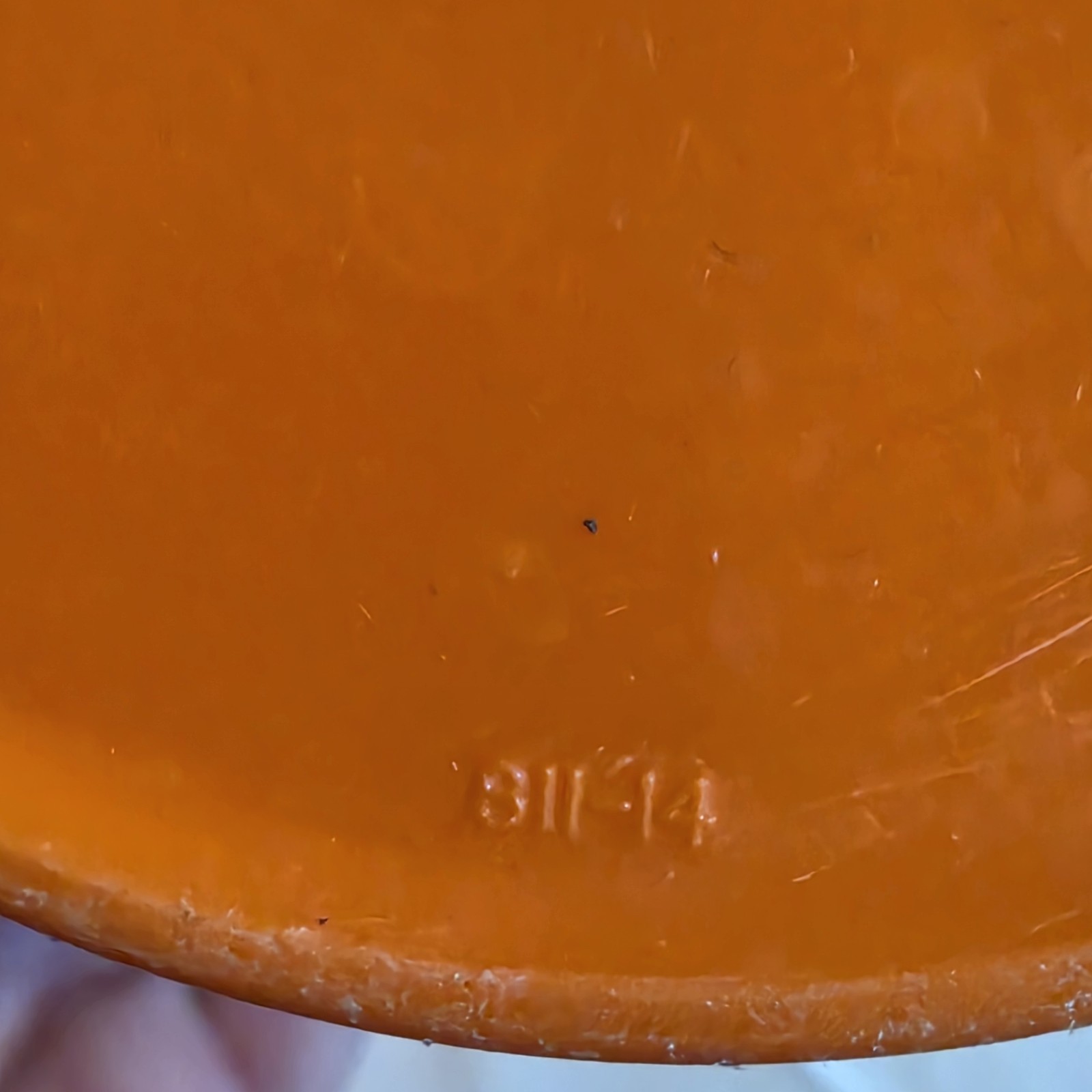 Tupperware Servalier Vintage Orange Round Snap Lid Canisters Set of 4 1.1-1.8L