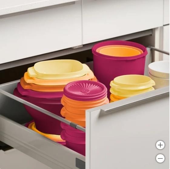 Tupperware Storage Container Set Orange Multicolor 32-Piece Heritage Collection
