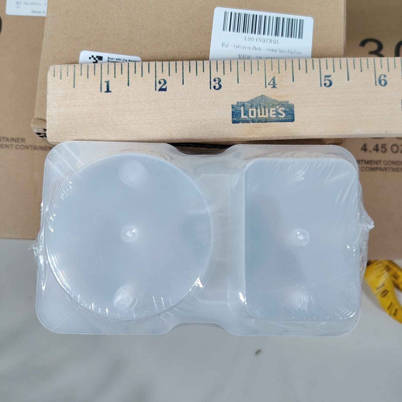 100 Pcs Reusable Snack Containers, Snack Containers with Lids,Double Compartment