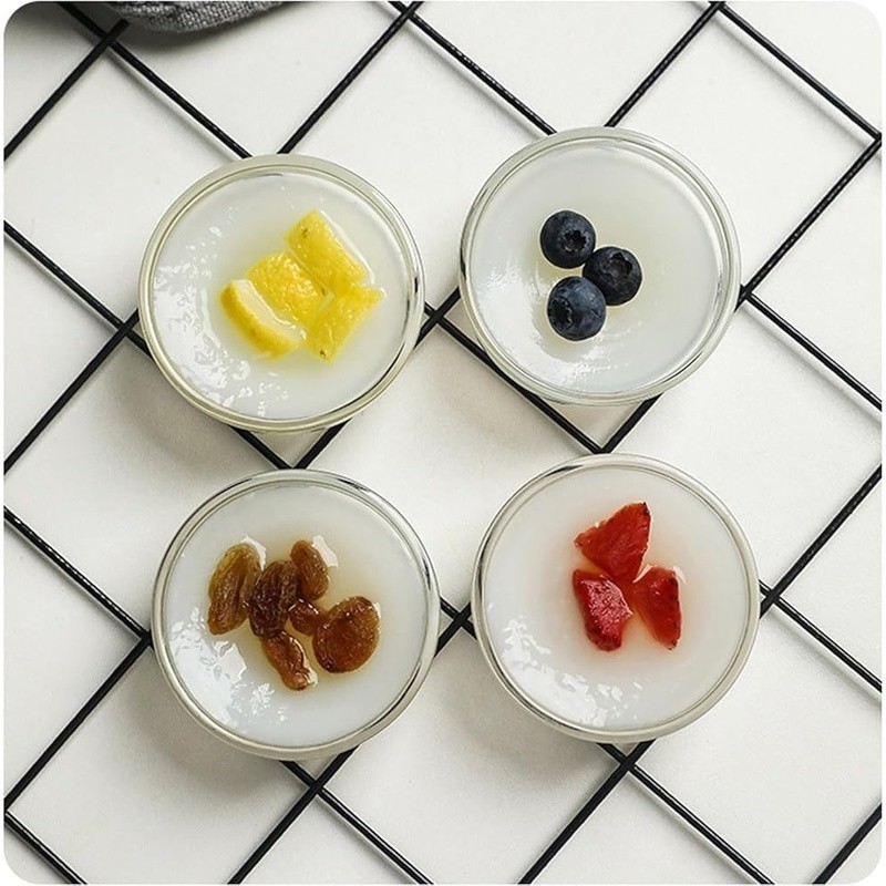 10 Pack 2.5oz Clear Glass Prep Bowls Dips Sauces Condiments Kitchen Storage New