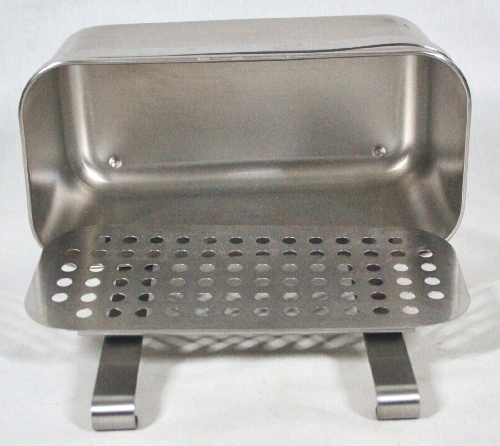 Stainless Steel Kitchen Wall Accessories Container With Removeable Tray and Rail