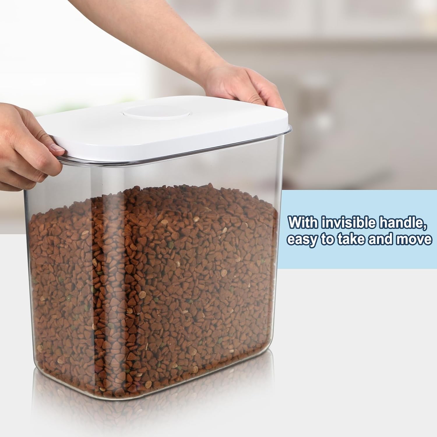 12 lbs Airtight Dog Cat Food Storage Container and Dog Treat Containers