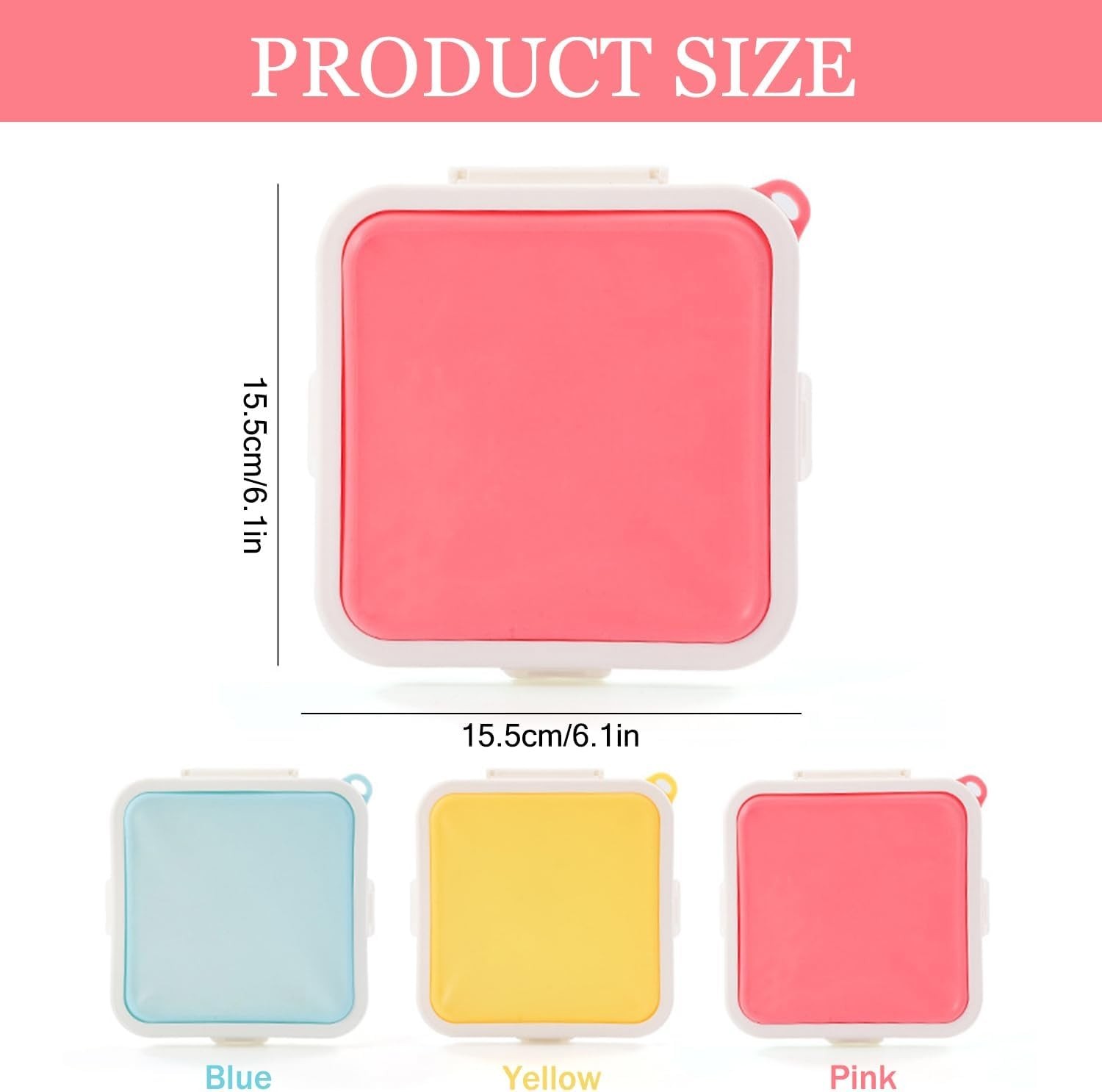 3 Pack Silicone Sandwich Containers BPA Free Leakproof Reusable Food Storage