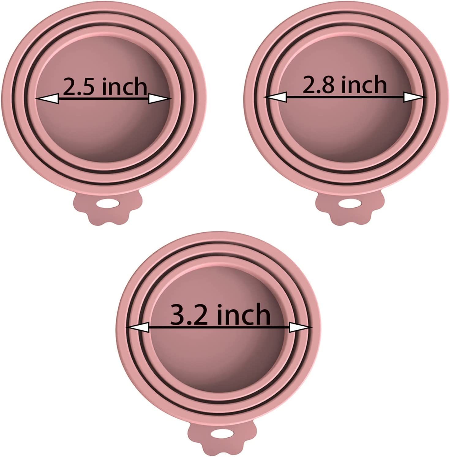 WANBAO 4 Pack Silicone Pet Food Light Blue, Green, Purple, Pink