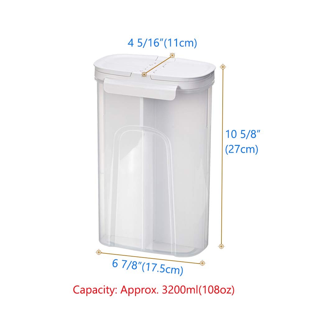 Storage Jars Canisters with Built-in partition / 4 compartments for Spaghetti…
