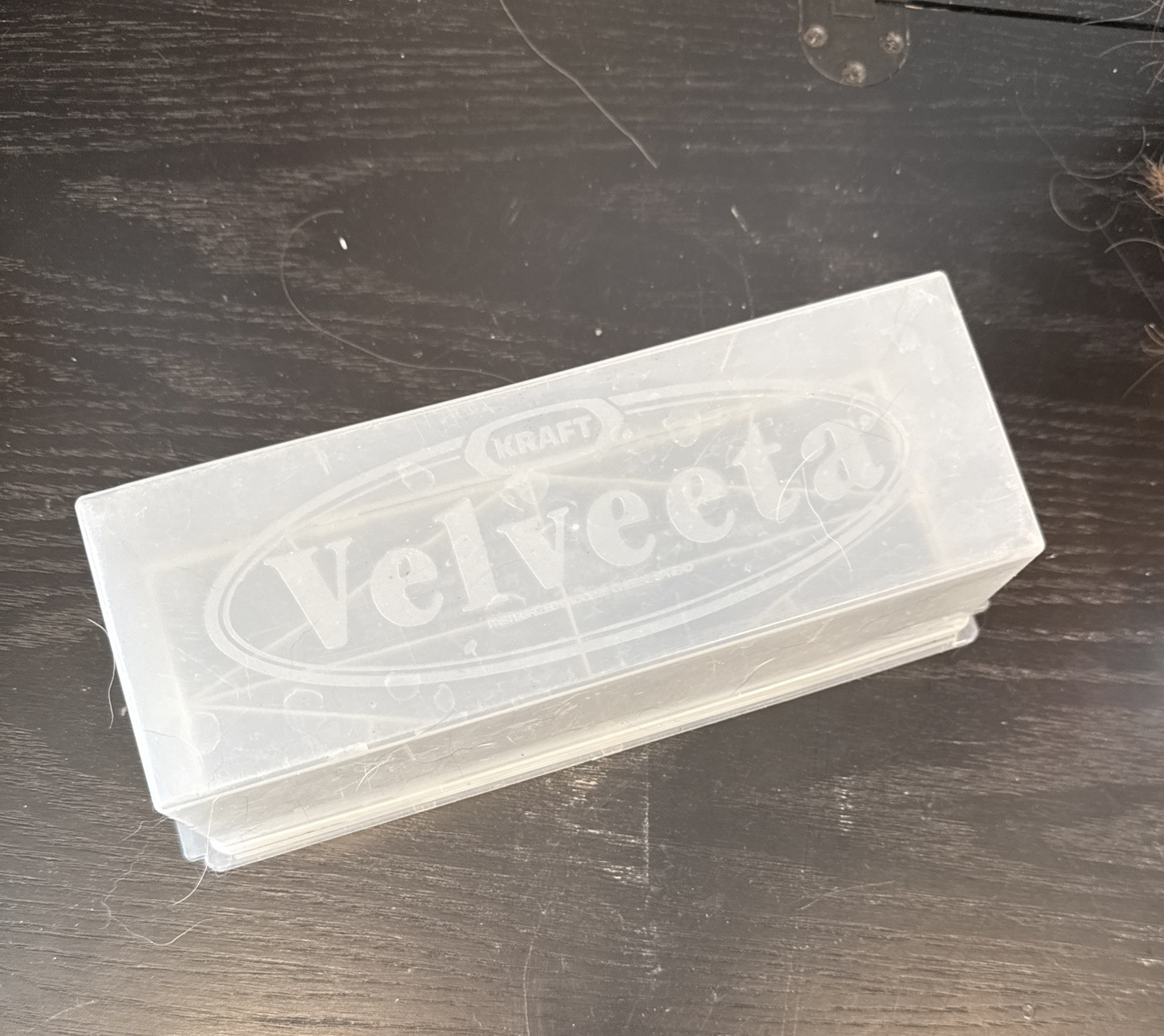 Vintage Original KRAFT VELVEETA Large Logo 2 lb. Cheese Storage Container!