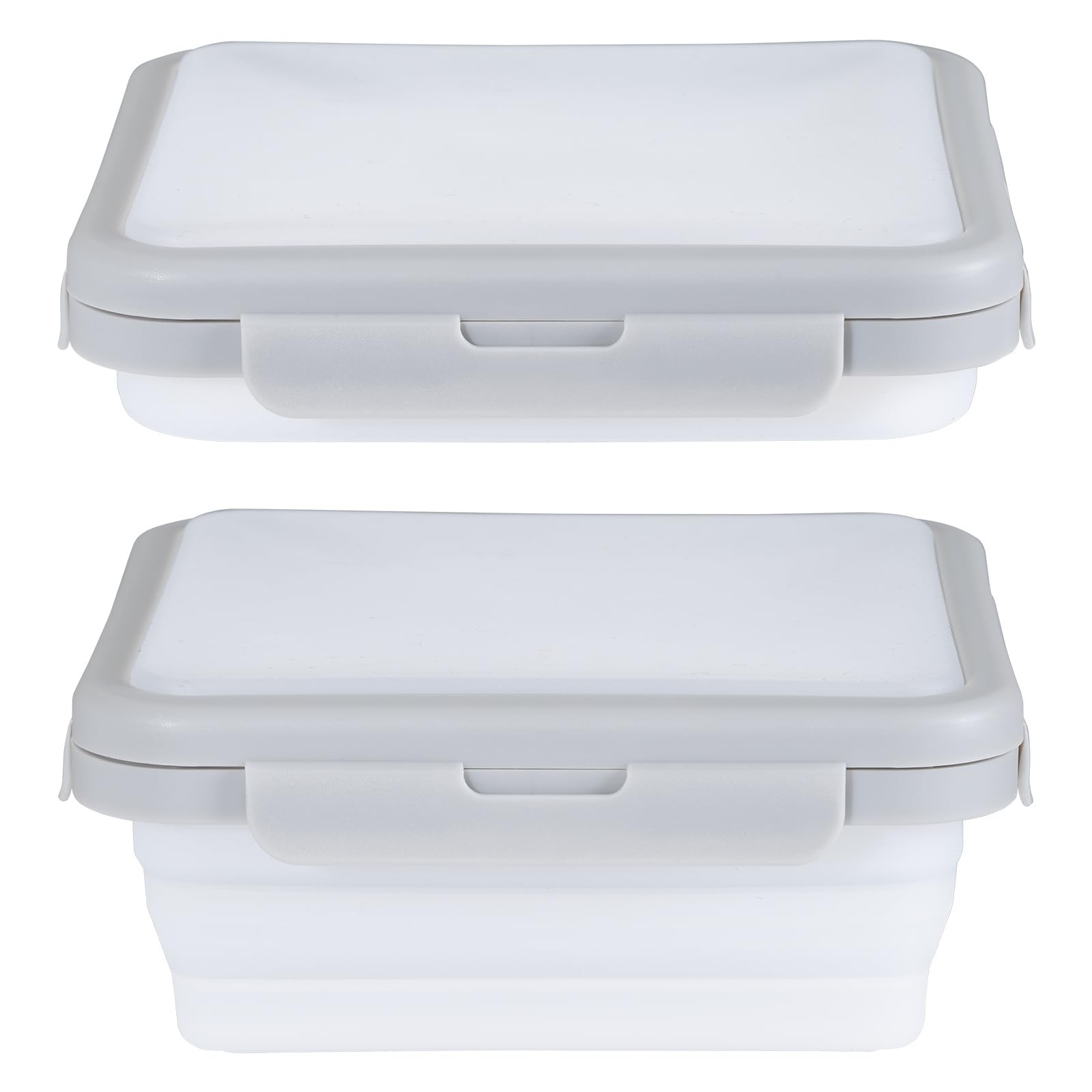 Mage Crab Reusable Silicone Food Storage Container with Lid Mini, grey