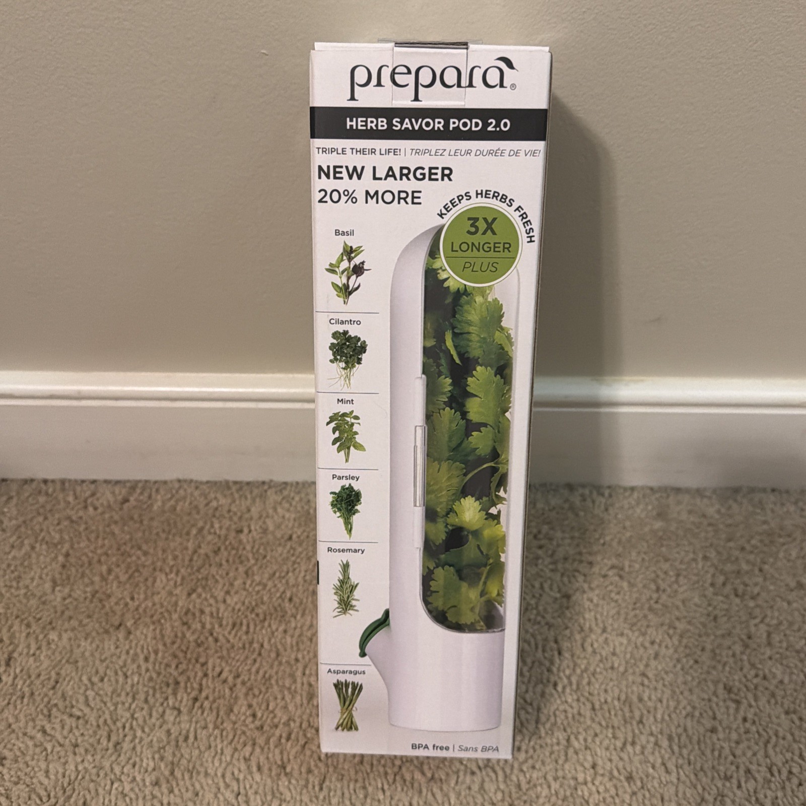 Prepara Chop Scoop Herb Savor POD 2.0 Dressing Shaker All Brand New