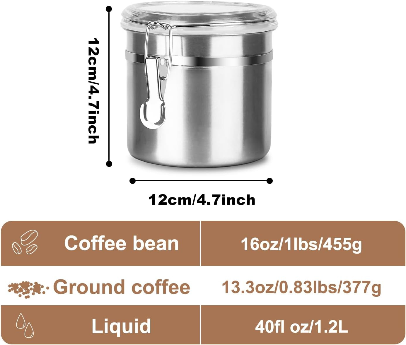 Stainless Steel Food Container with Clear Lids Airtight Container Stackable Smal