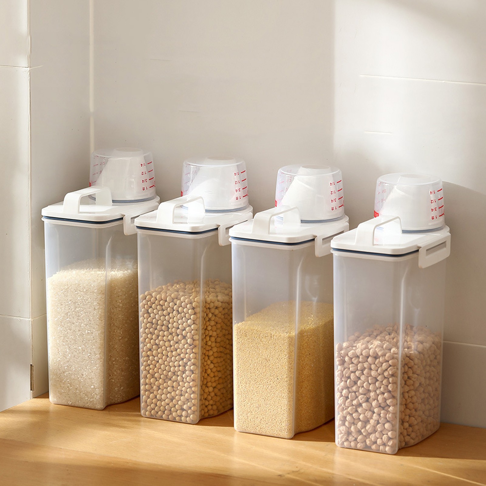 Rice Airtight Storage Container Cereal Containers Storage for Cereal Flour Rice