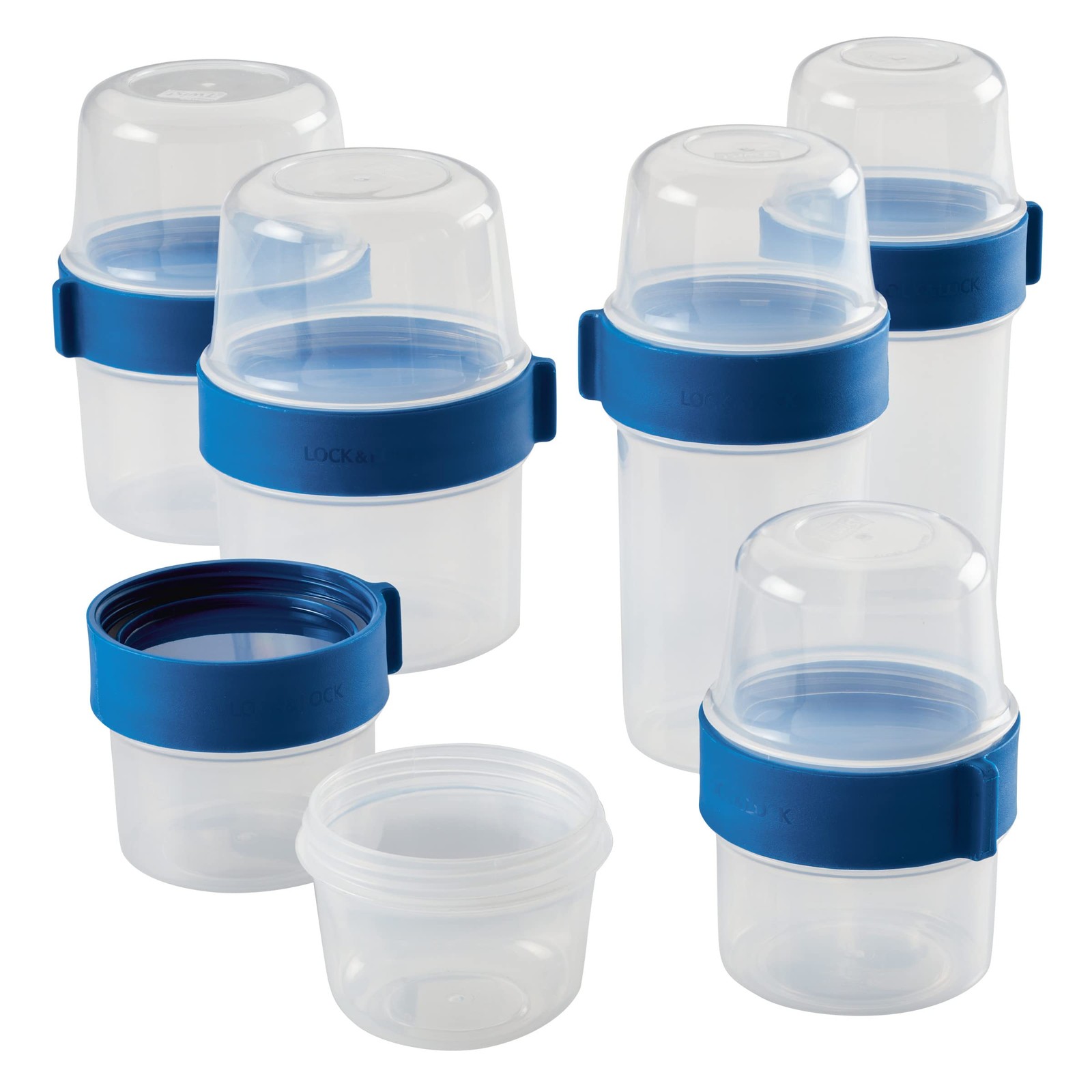 LOCK & LOCK LocknLock Easy Essentials Twist Two Way Food Storage Container, B…