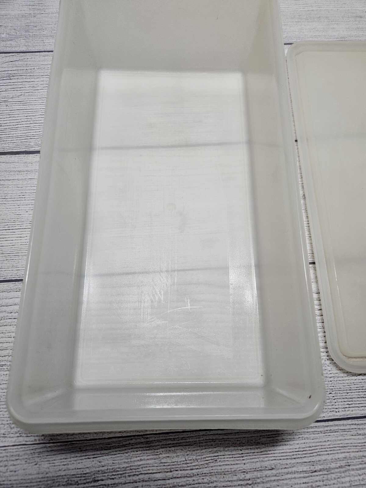 Vtg Tupperware Rectangle Produce Container COMPLETE #677 w/ Lid 678 & Grid