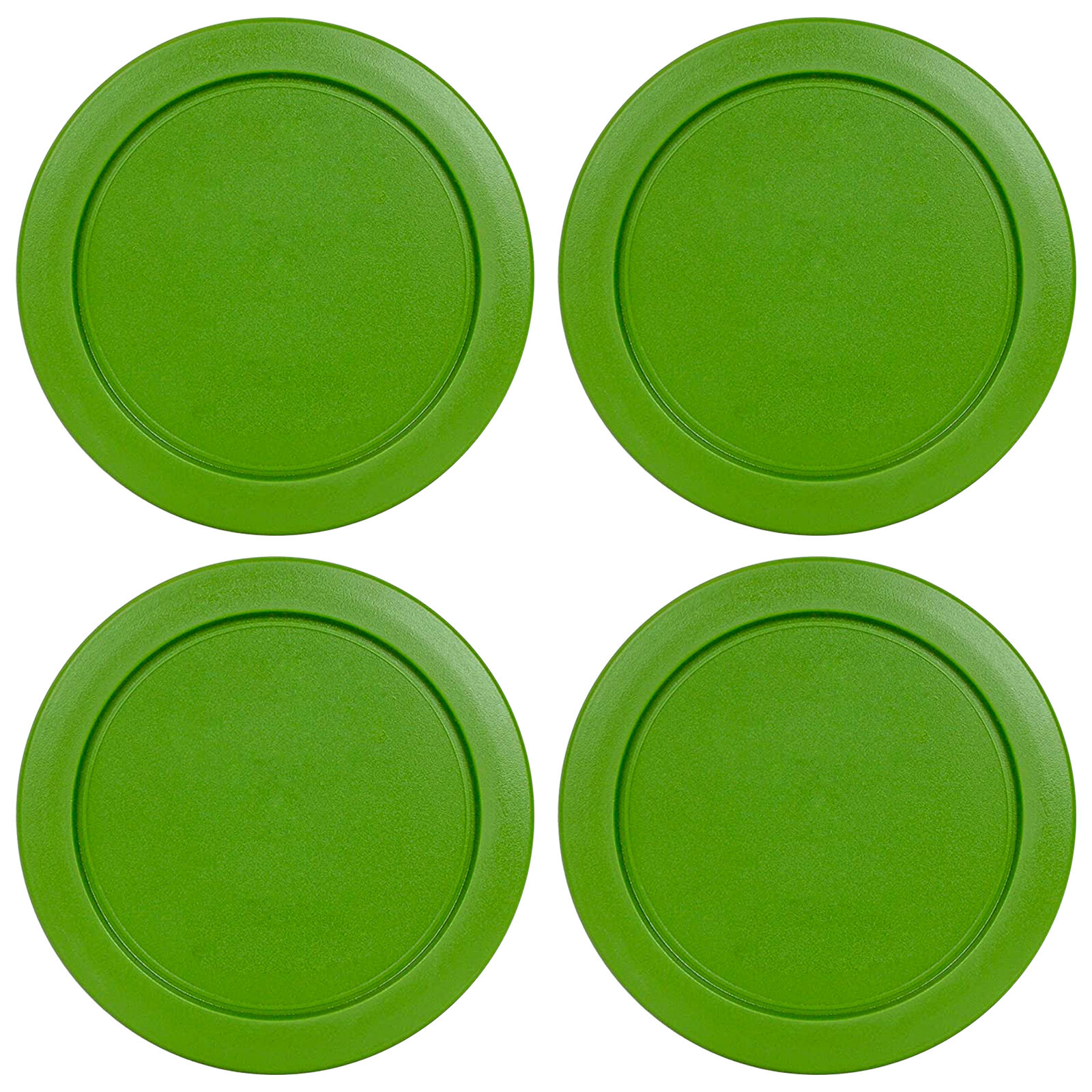 4 Replacement Lids Covers for Pyrex 2-Cup Containers, 5-Inch 7200-PC GREEN