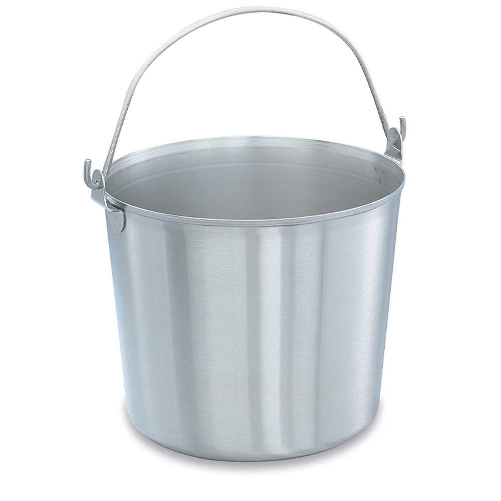 VOLLRATH 59120 Dairy Pail,11 3/8 in Dia,SS 4NEA2