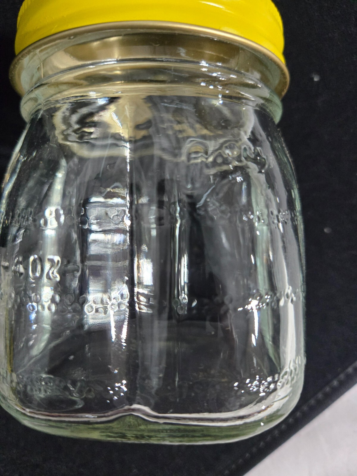6 Vintage Osterizer Blend & Store Glass Jars w/ Metal Lids In Original Box New