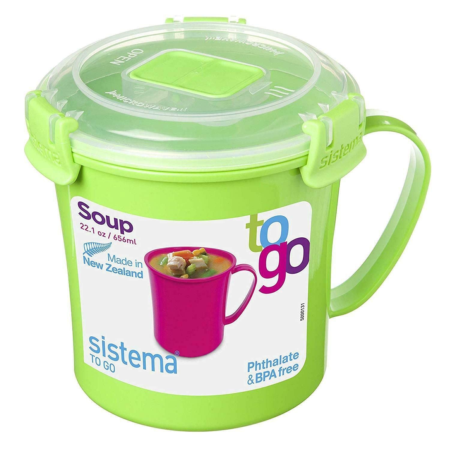 Microwave Medium Soup Mug | Microwave Food Container | 656 ml | BPA-Free | Mi…