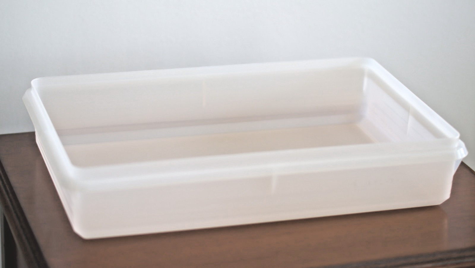 VTG Tupperware lg rectangular storage container cold cuts/snacks -5346B-1 no lid