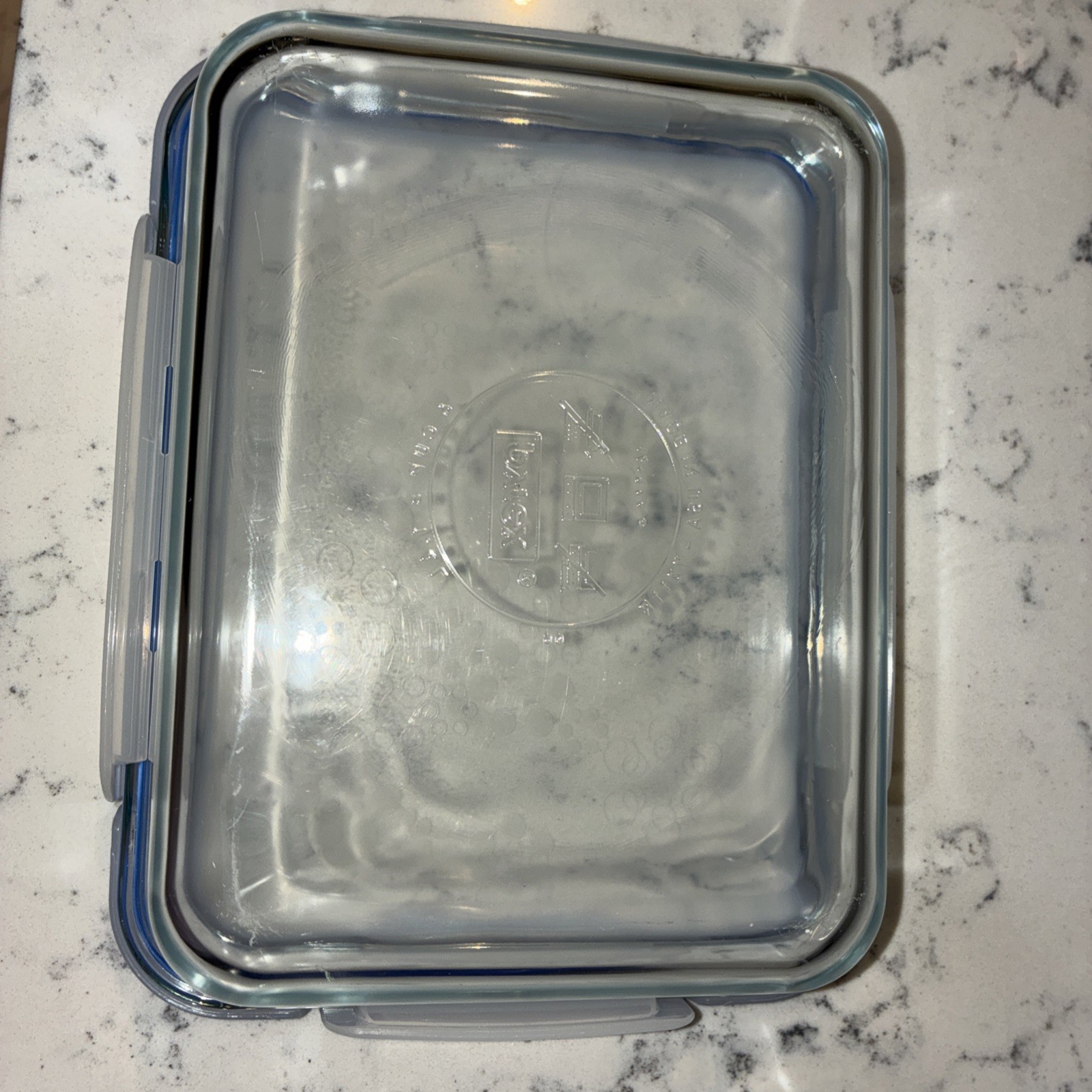 Snapware 6 Cups Pure Pyrex Glass Food Storage Container Rectangle & Plastic Lid