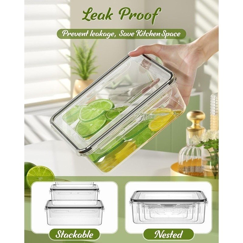40 Piece BPA Free Food Storage Containers Leak Proof Meal Prep Set W/ Labels New