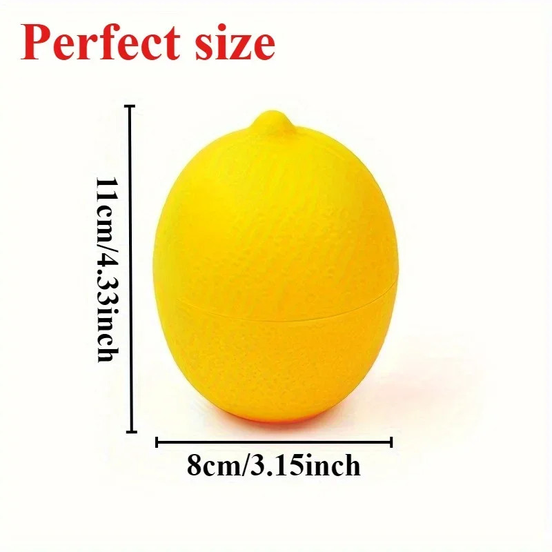 1pc Food Savers, Lemon & Onion Shaped, Multipurpose, Freezer Safe, Flip Top