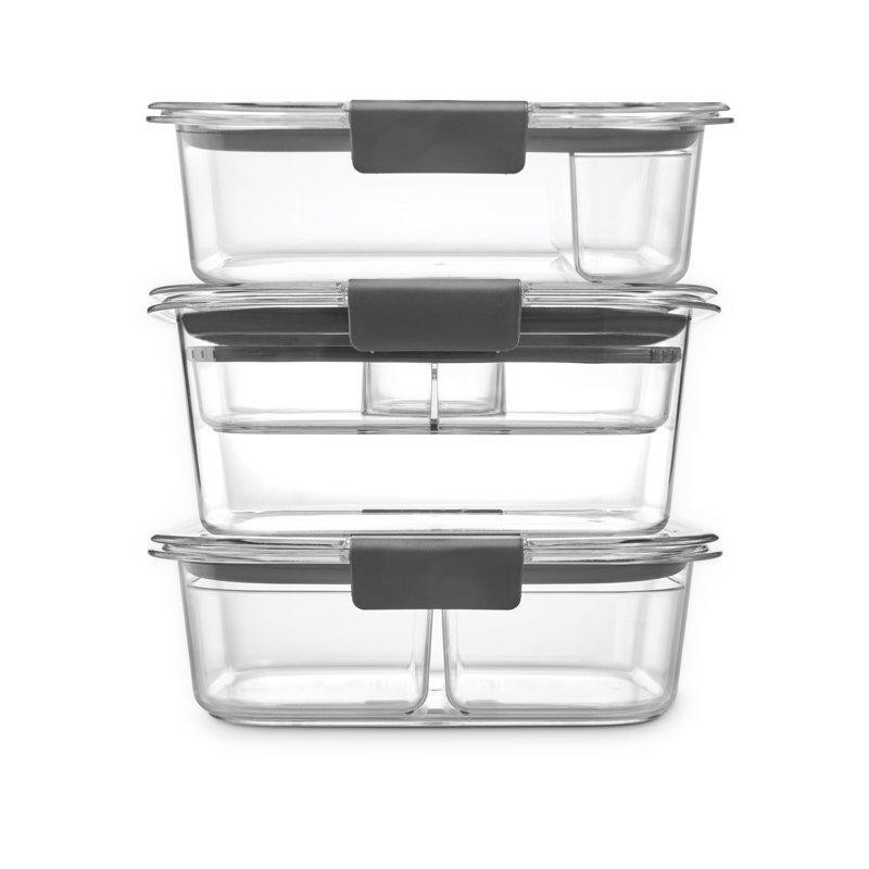 Brilliance Food Storage Containers Kit 12-Piece Set BPA-Free Leak-Proof New