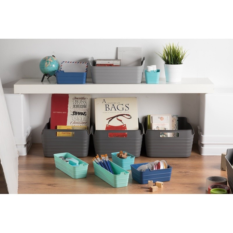 Set of 3 Flexible Drawer Organizers Dishwasher Safe Stackable Storage Trays New