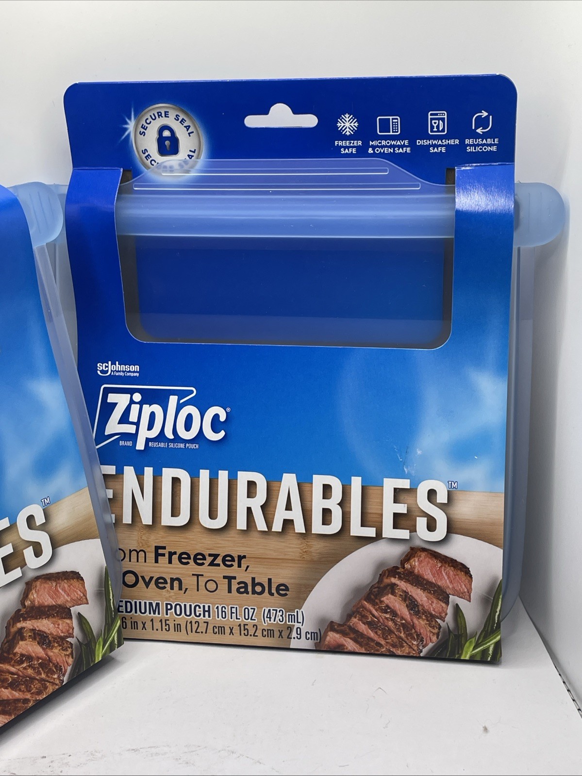 Ziploc Endurables Medium (16oz) Reusable Silicone Pouch freezer to oven to table