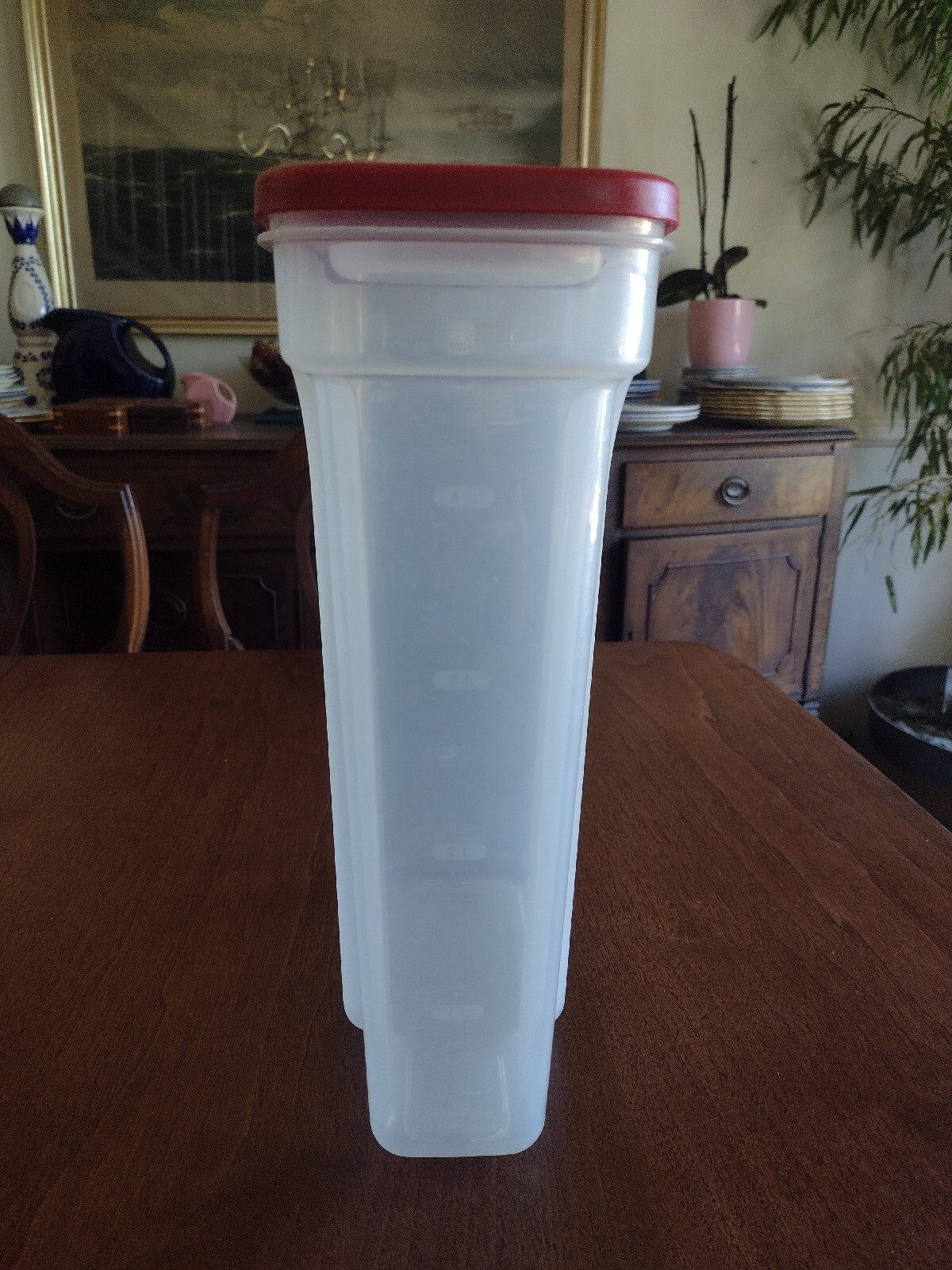 Rubbermaid Food Storage 22.8 Cups Cereal Rice Pasta Red Flip Top Lid 5.4 L