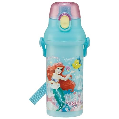 Skater PSB5SANAG-A Disney Ariel Water Bottle 9.4 fl oz (24 ml) 16.9 fl oz (480