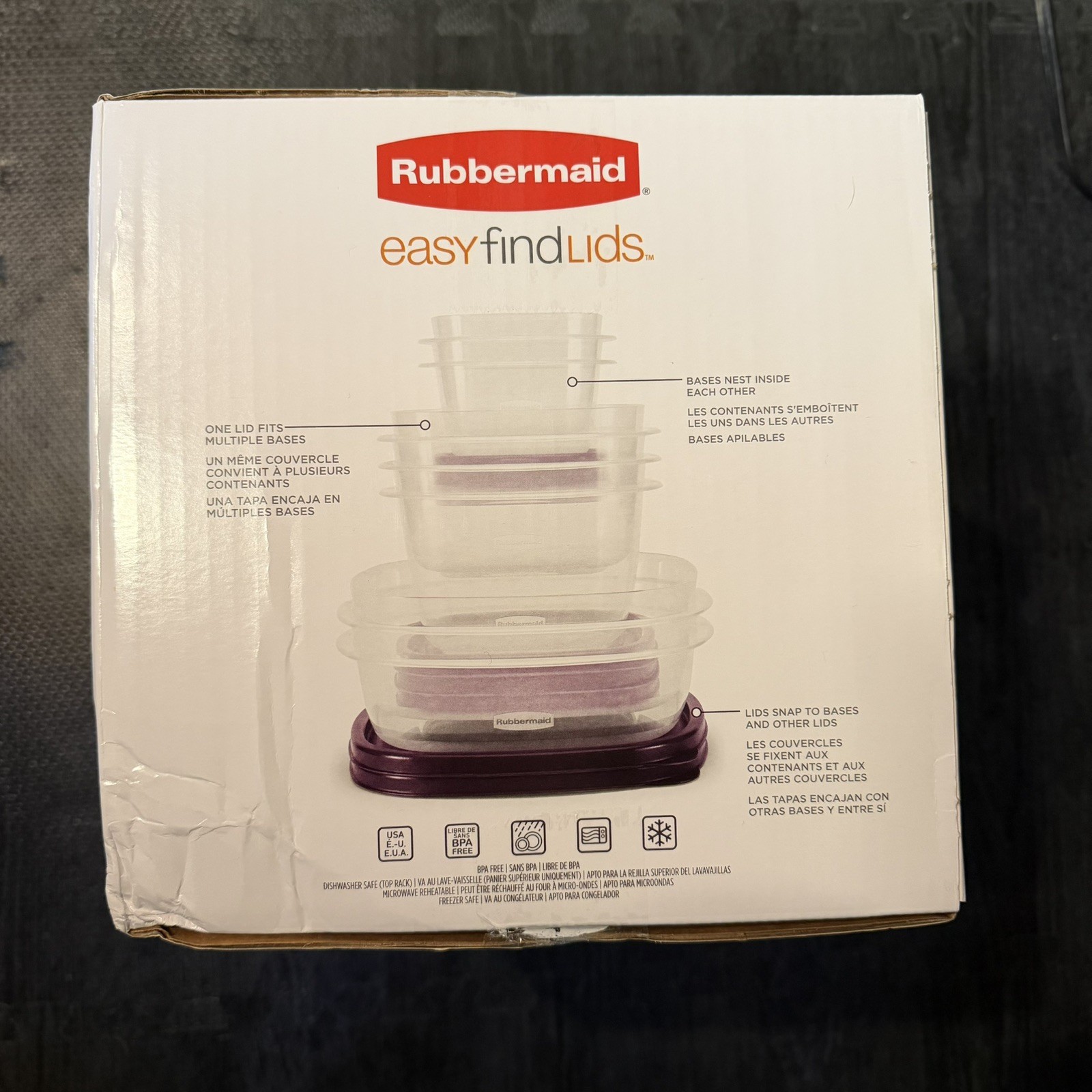 Rubbermaid 30pc Food Storage Set with Easy Find Lids – LIMITED EDITION AMETHYST