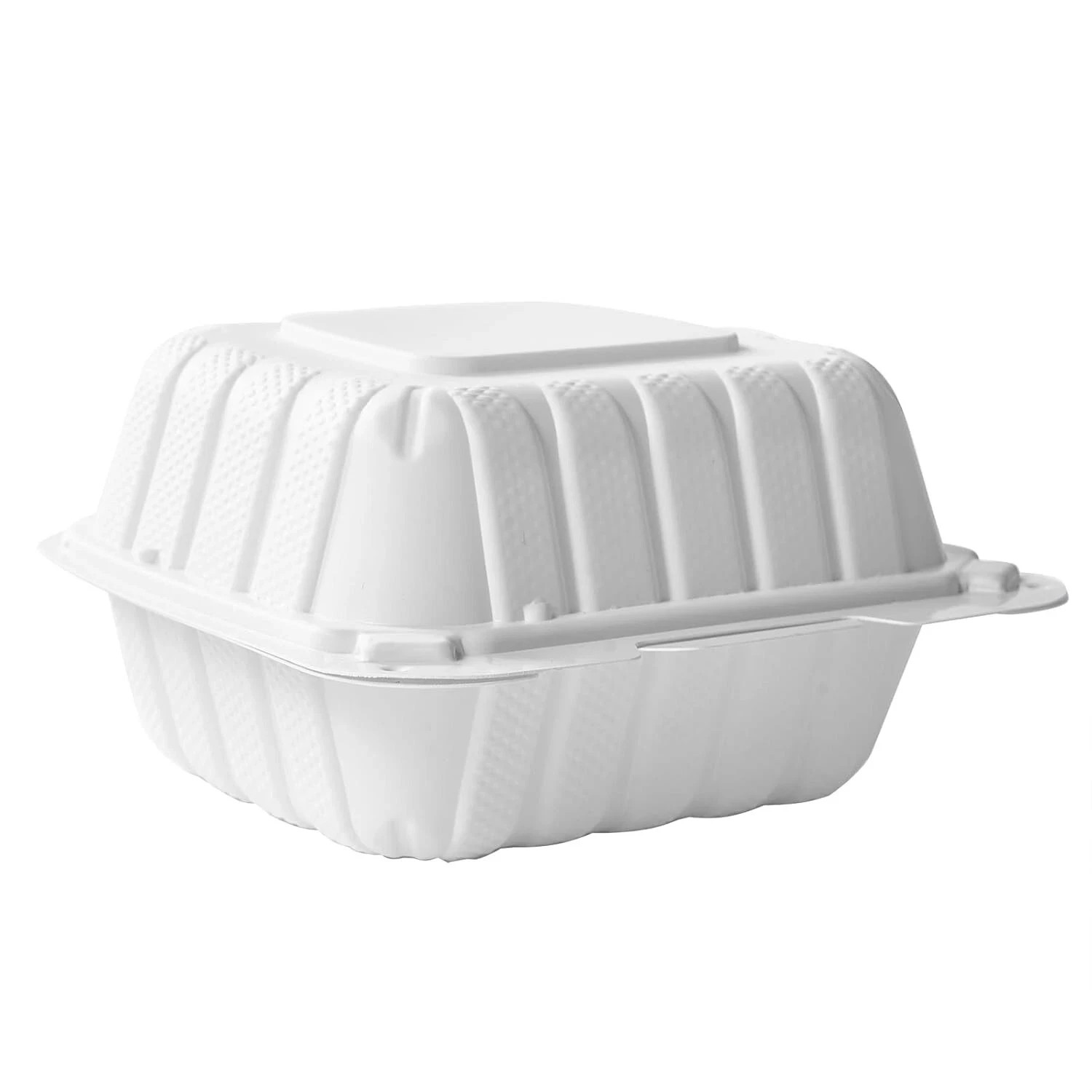 250 pcs Disposable Clamshell Food Take Out Container Box To Go 6″ x 6″ x 3.25″
