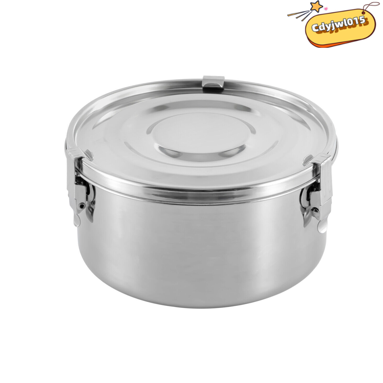 3-Piece 304 Stainless Steel Food Storage Containers Set 650/1000/1600ml
