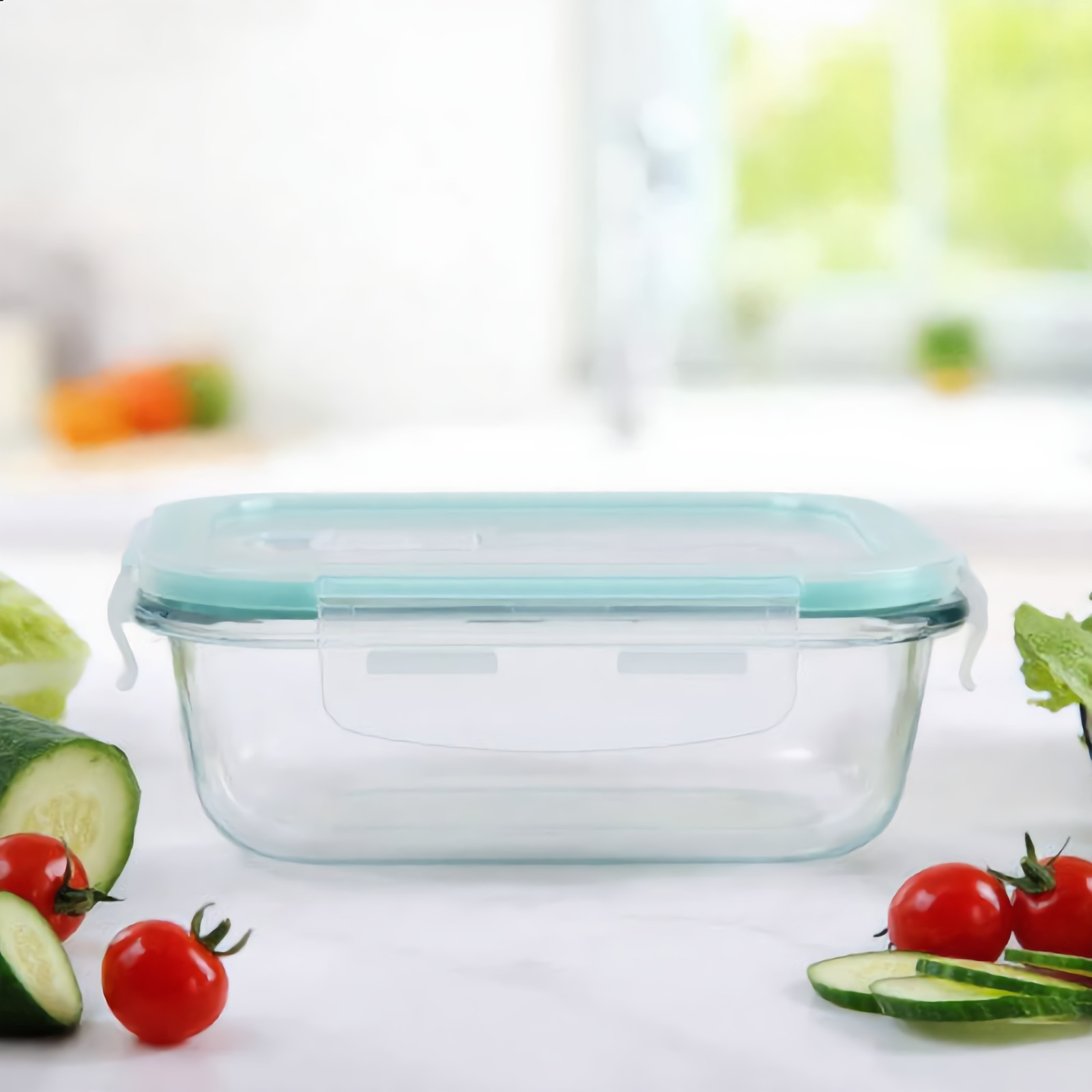 13.5oz Glass Airtight Food Storage Containers Oven Microwave Freezer Safe