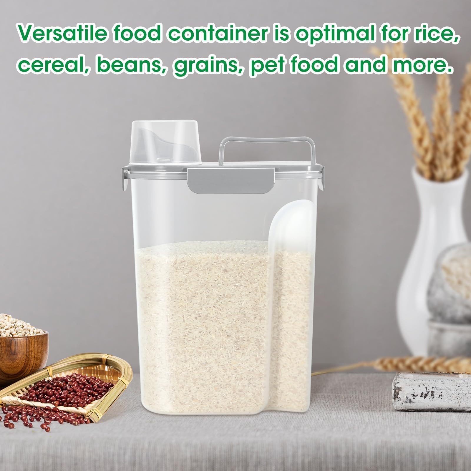 TBMax Rice Container 10 Lbs, Cereal Container Oatmeal Storage, Airtight Food …