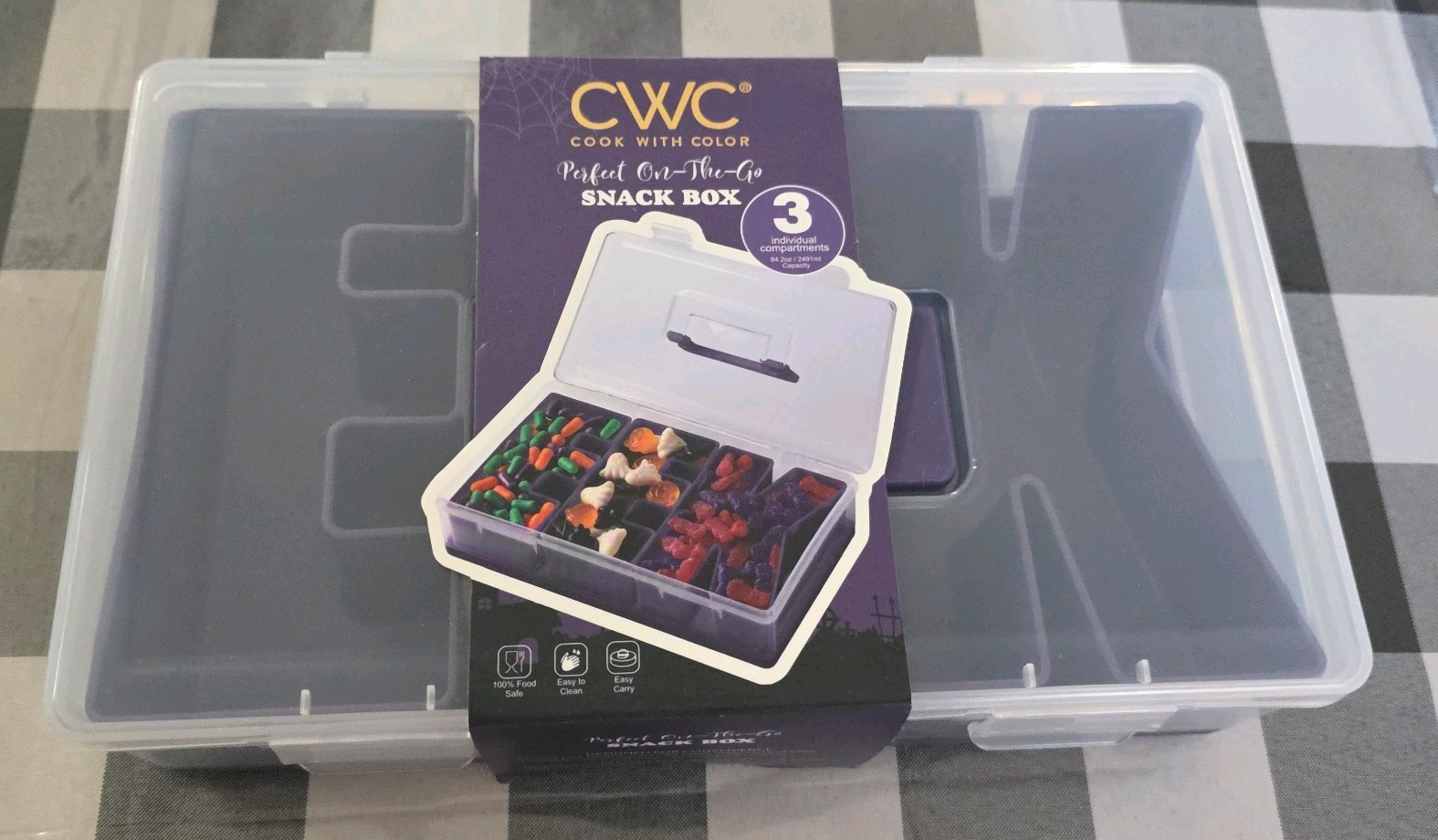 Cook With Color CWC EEK Halloween Party Snack Box Food Storage On-The-Go
