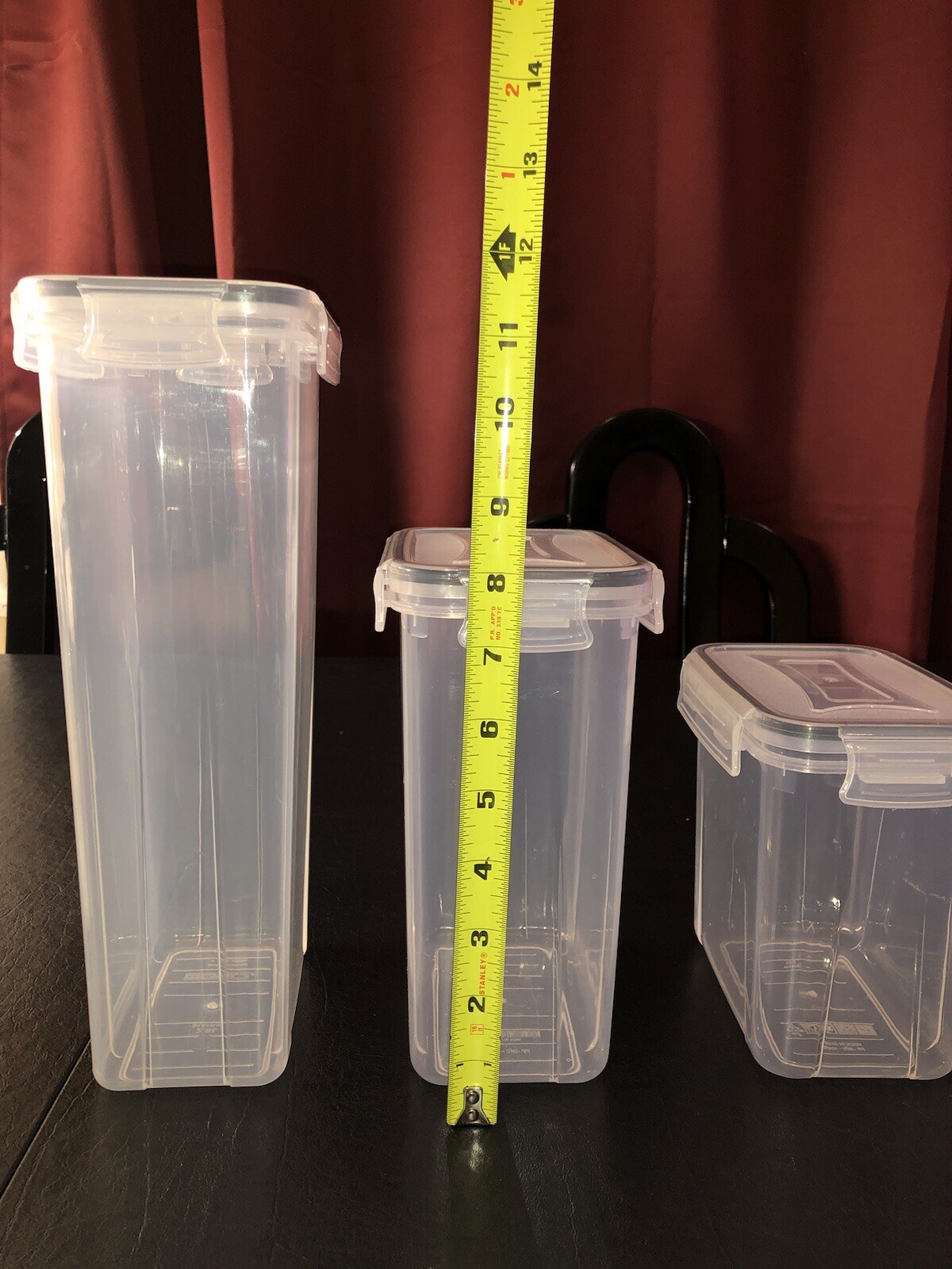 PRAKI Airtight Food Storage Containers Set with Lids – 4 PCS – Open/Used