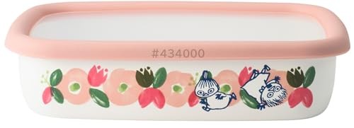 Fuji Hollow Moomin Flower Garden Shallow Shape Square Container M MTH-M