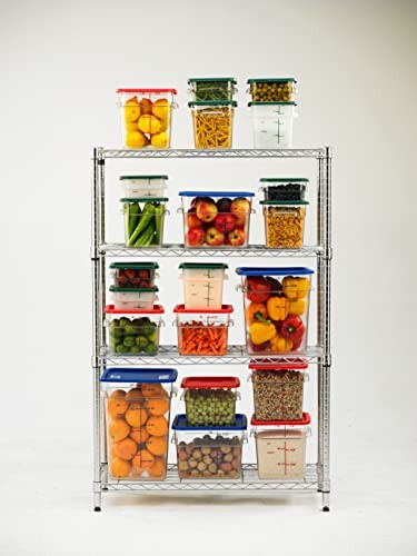 Carlisle FoodService Products Squares Square Food Storage 4QT, White