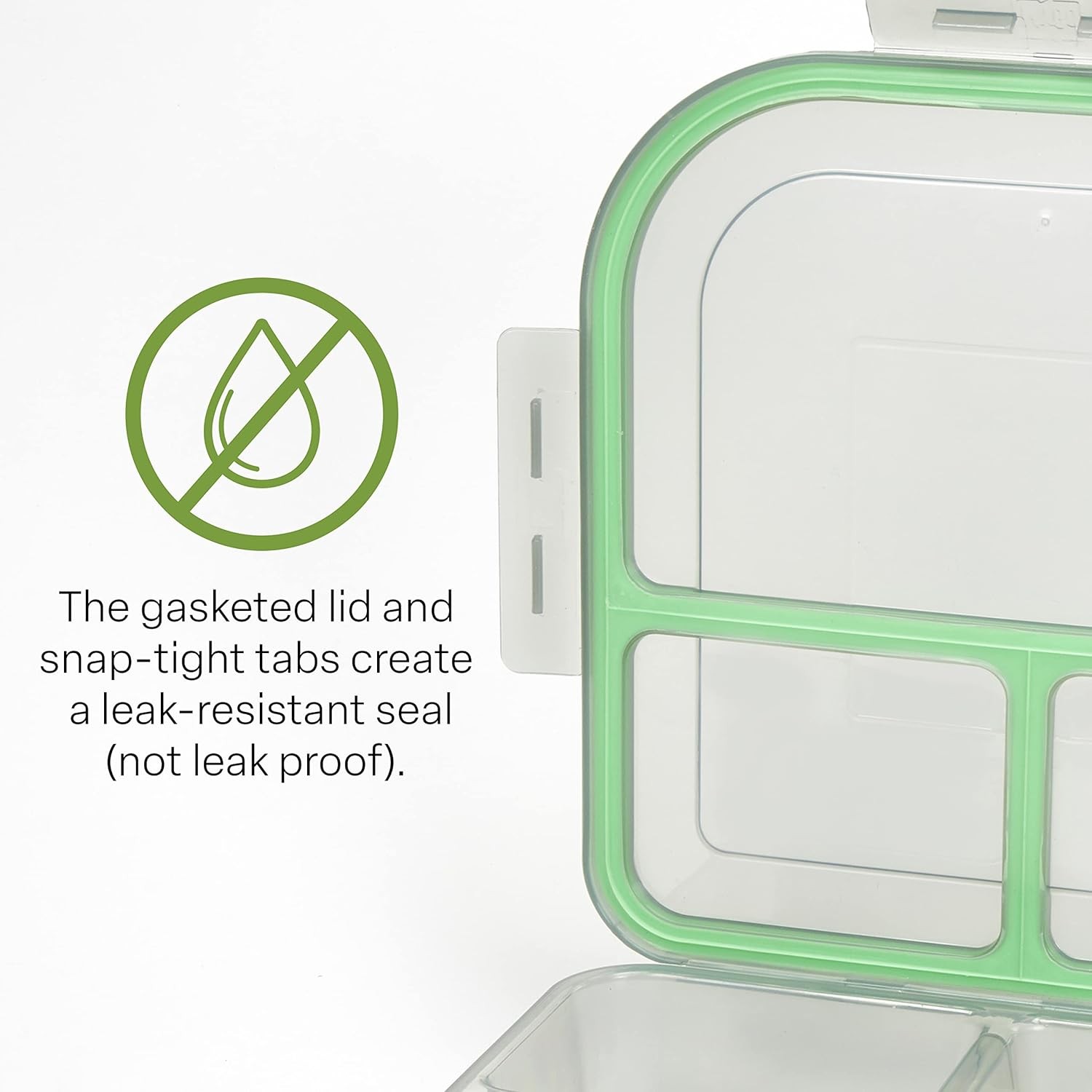 MyGo Container Large To-Go 3-Compartment Food Containers, Pack Of 3, 9-3/8″ X 9-