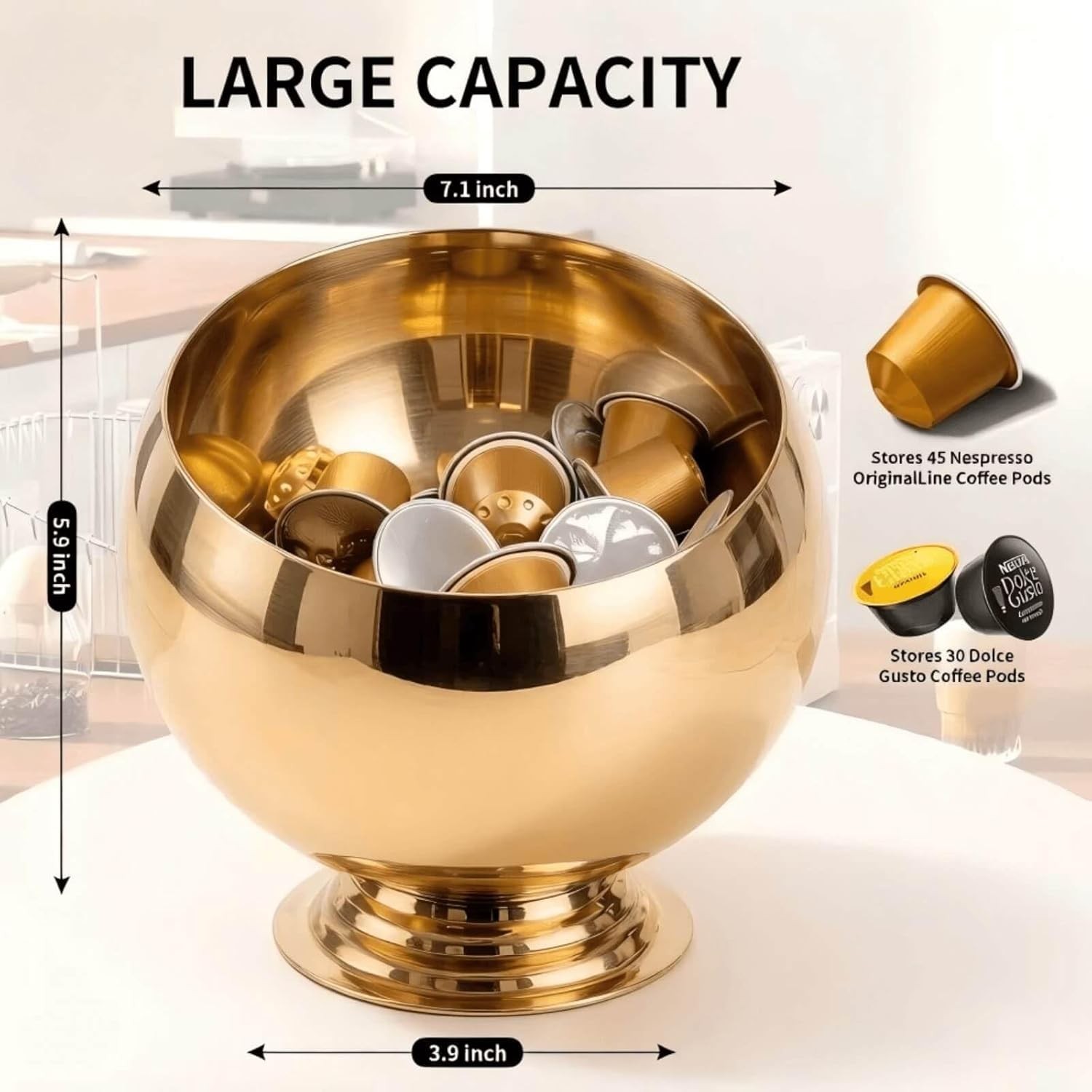 Coffee Pod Holder-Coffee Pod Storage-K Cup Holder-Espresso Pod Holder-Coffee Pod