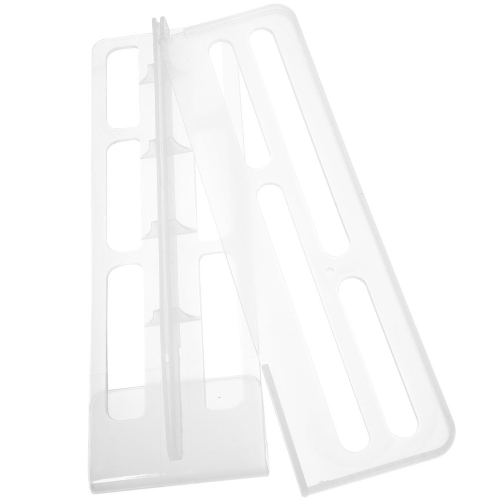 1 Set Compact Refrigerator Plastic Divider Transparent PP Fridge Organizer