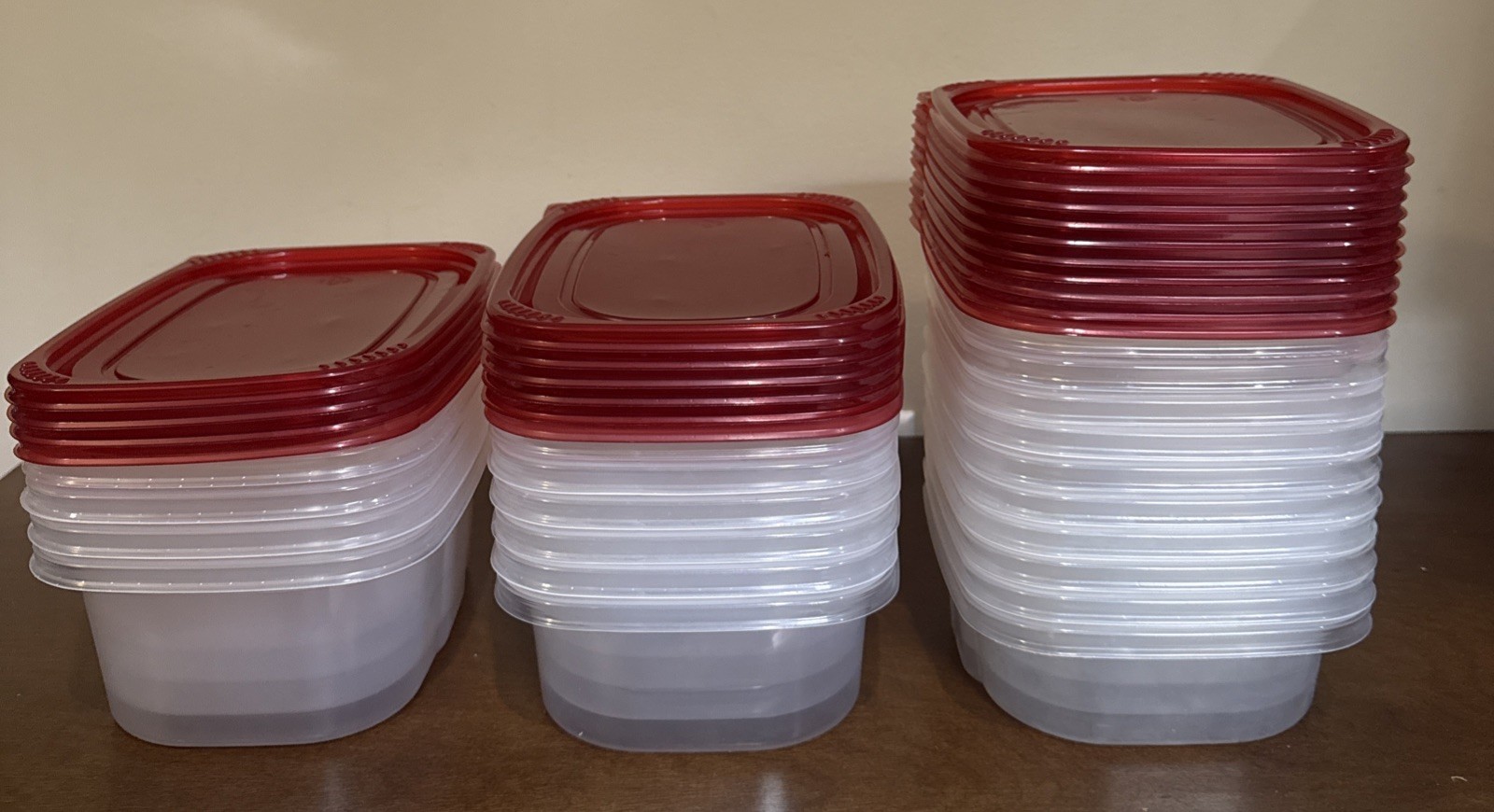 20 Empty Hillshire Farms Plastic Food Storage Containers for Crafting or Storage