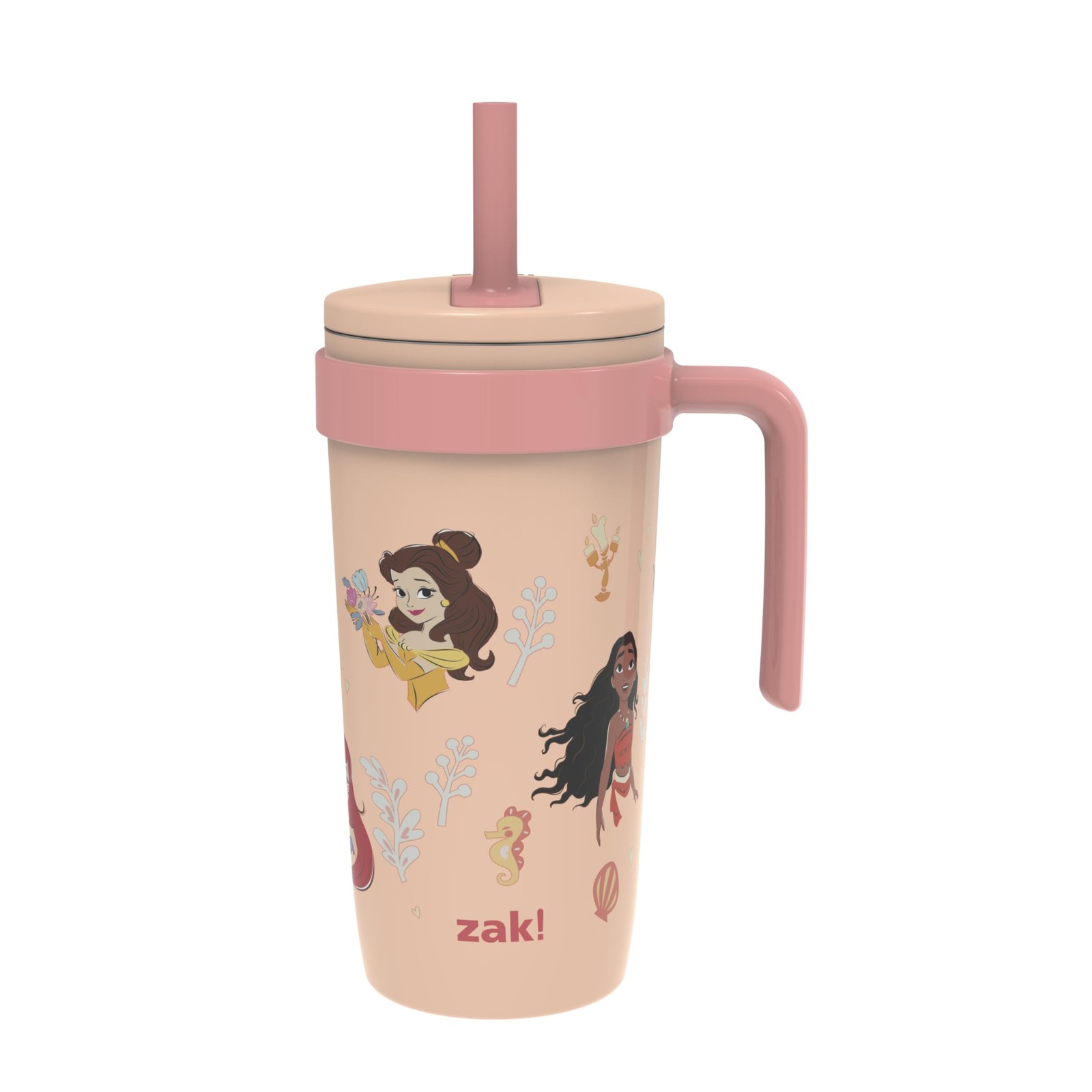 Zak Designs Disney Princess Fairway Travel Tumbler For Home Or On The Go 18Oz